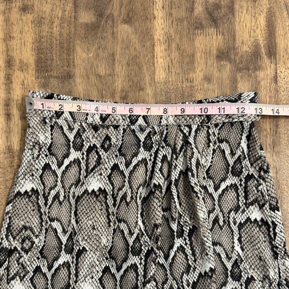 AFRM Skirt Snakeskin Print Wrap Midi Tie Edgy Bold Glam Punk Women’s Size Small - Picture 5 of 10